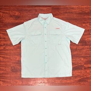 Habit Men's Flushing Bay Short Sleeve Fishing Shirt Size L L